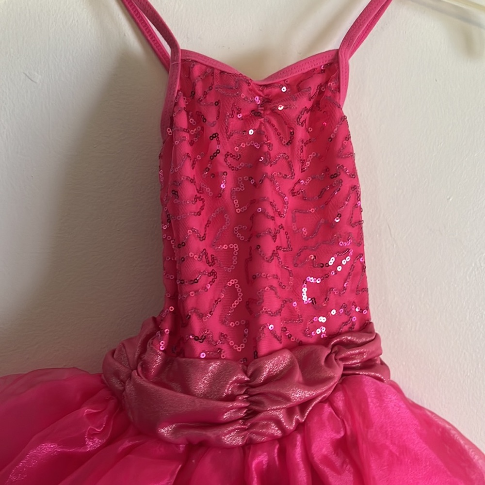 Costume!!  Bright pink sparkly sequin tutu dress - Picture 5 of 9